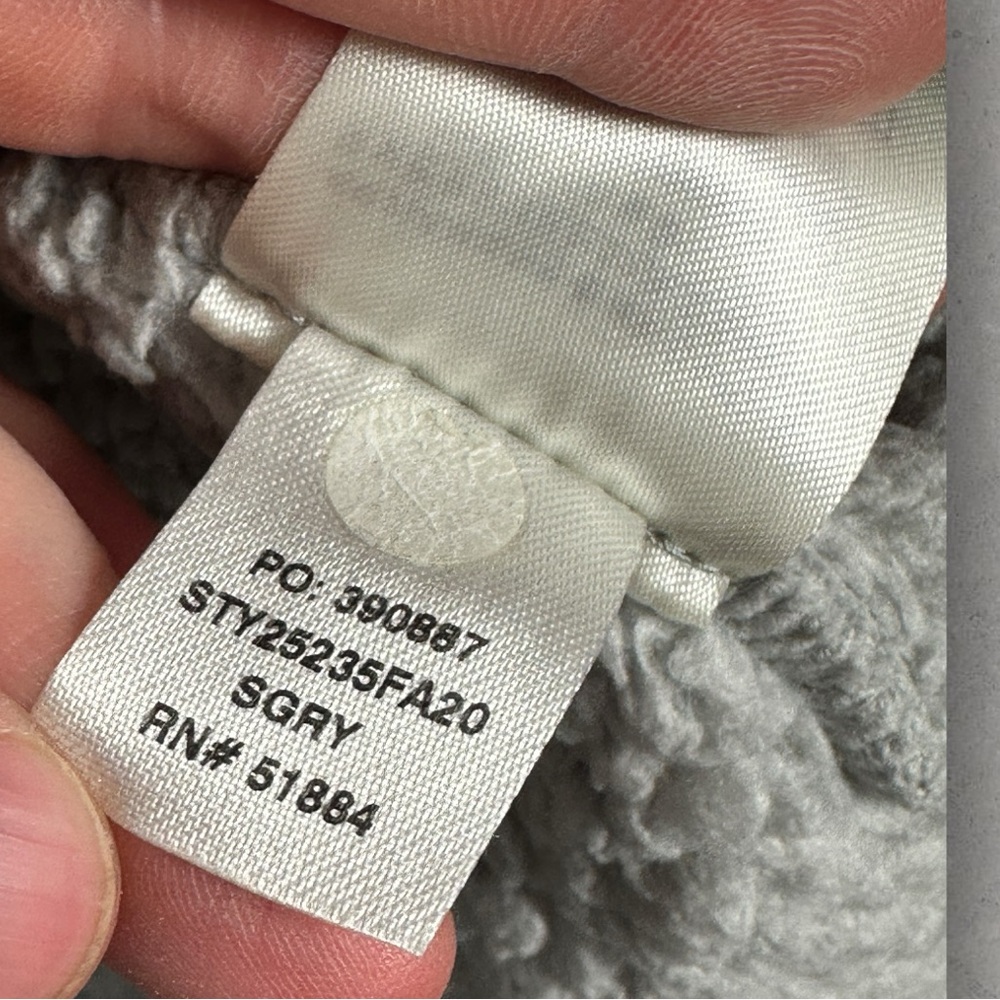 Patagonia Fleece Quarter Zip Pullover Sweater Grey Size Small‎ Hiking Camping S - Picture 9 of 13